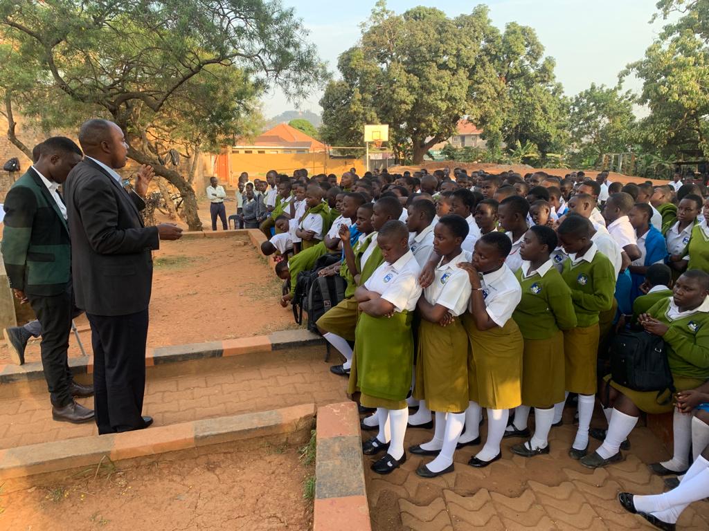 RctKawempe's tweet photo. Strength and growth come only through continuous effort and struggle. We visited our interactors at Emma high school Kazo #Rotaract #Rotary #CreateHopeToTheWorld https://t.co/N9dTbsxH7T