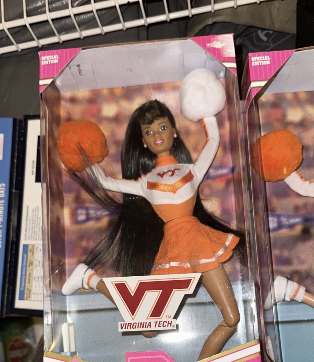 Pacheco_JA_'s tweet photo. in honor of my mom (the Barbie collector)’s birthday, live from her closet lives these two https://t.co/0LitI2W78d
