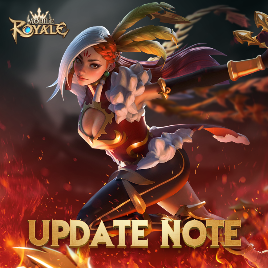 MobileRoyaleMR's tweet image. [New]
◆ Added Hero: [Wildfire Dancer] Blazeheart
◆ Added Castle Skin: Phoenix Castle
◆ Added Avatar Frame: [Rune Warhammer]
◆ Added Aug events: [The Queen&apos;s Banquet] and Coupon Event [Bountiful August]

#mobileroyale #updatenote