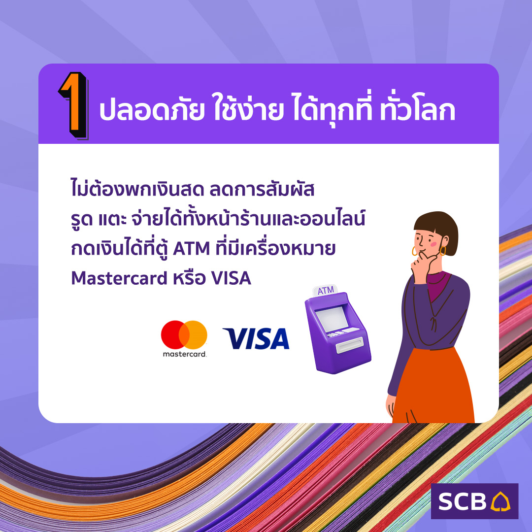 scb_thailand's tweet photo. มัดรวมไว้แล้ว 6 ข้อดี ของการมีบัตรเดบิตติดกระเป๋า
รายละเอียด https://t.co/JT4XkcMOVT

สมัครตอนนี้ ได้โปรดี ๆ อีกเพียบ https://t.co/kLchNBkiiZ

#LetsSCB #SCBDebitCard #SCBThailand