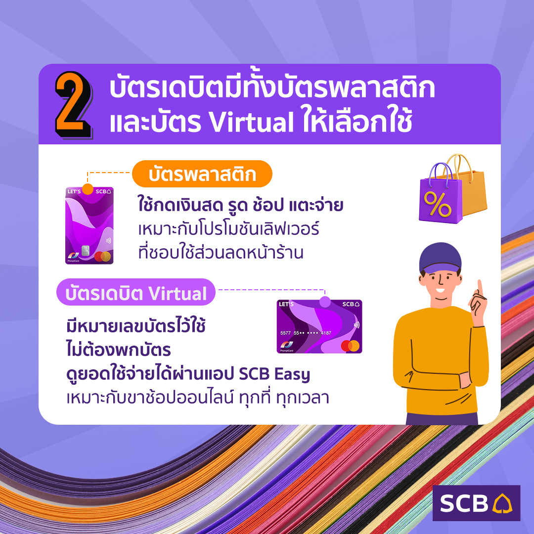 scb_thailand's tweet photo. มัดรวมไว้แล้ว 6 ข้อดี ของการมีบัตรเดบิตติดกระเป๋า
รายละเอียด https://t.co/JT4XkcMOVT

สมัครตอนนี้ ได้โปรดี ๆ อีกเพียบ https://t.co/kLchNBkiiZ

#LetsSCB #SCBDebitCard #SCBThailand