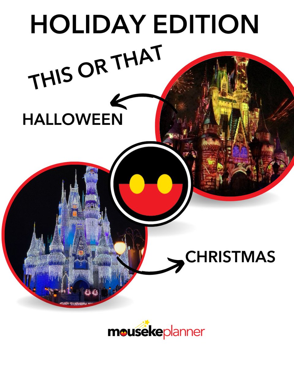 This is a hard one.

Halloween castle or Christmas castle?

Christmas castle or Halloween castle? 

Decision.... which would you prefer? 

#disneytravelplanner #disneylife #disneytrip #disney #disneyplanner  #mnsshp #mickeysverymerrychristmasparty #mickeysnotsoscaryhalloweenparty