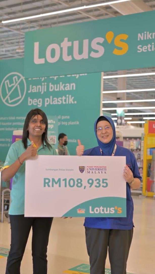 ChildCancerUM's tweet photo. Thank you to Lotuss Stores for supporting us https://t.co/bF7p8MAiGV