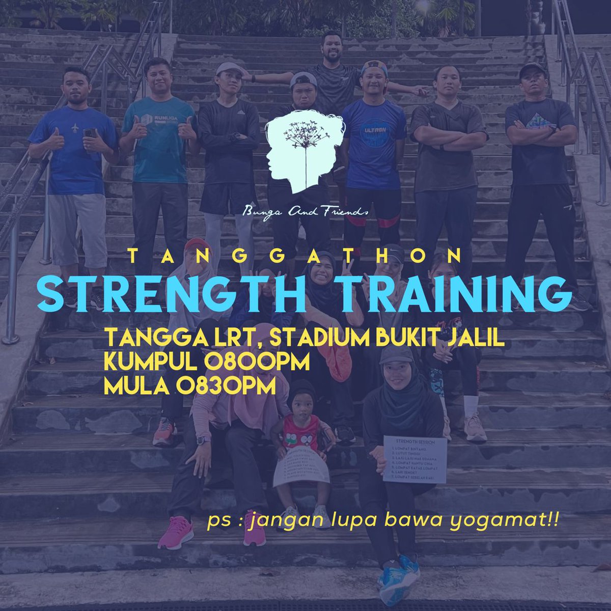 sekawanbunga's tweet photo. Kembali lagi dalam sesi fitness dah padu ke belum???

Jumpa malam ni gais, inshaAllah kita sesama buat ye minimum 2 set kira okay dah kot ahahhaa

ps : bawa air and yogamat jika perlu https://t.co/HXNOlLZtaU