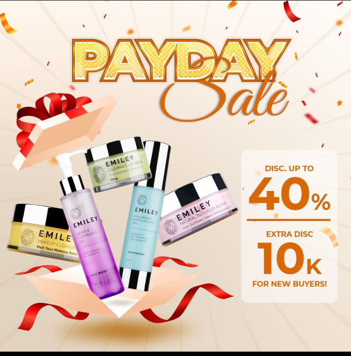 emiley_official's tweet photo. Yuhuu gak kerasa ya besok udh payday nih EMILOV💗
Siapin produk yang kamu incar sekarang yaa!!

jangan sampai ketinggalan 🤩

#paydaysale #promo #emiley #benbvolliefde #โหวตนายกรอบ3 #จัดตั้งรัฐบาล #GranHermanoChile #BBNaija https://t.co/7MbANnNZBv
