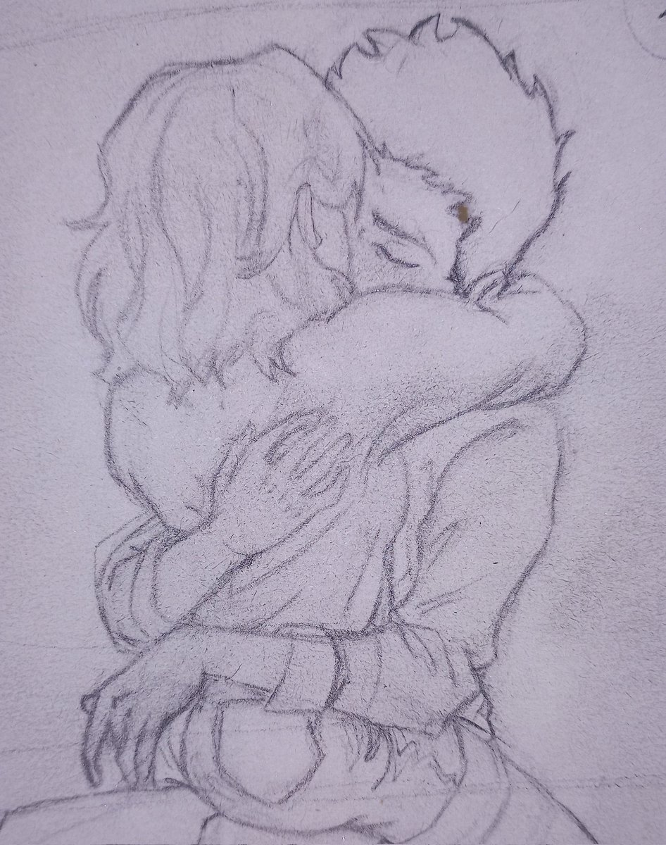 Siento que hay varias cosas mal con este boceto, pero entrecerraré los ojos para no sufrir. 🥹

Quería hacer el suéter de ambos rojo y azul, pero esos colores son opuestos y pues ellos no son opuestos... ¿Sugerencias? 👀👉🏻👈🏻
#Damirae