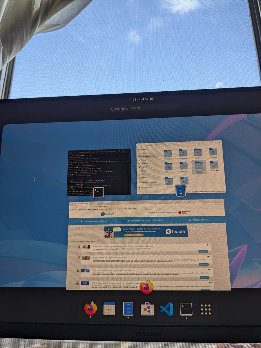 Probando #fedora 🐧