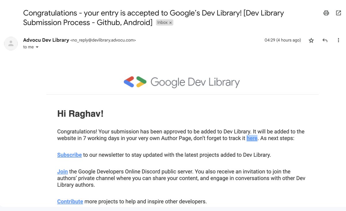 Thanks #GoogleDevLibrary for accepting my project Space Dawn 🚀. The response I have gotten so far from the #Android community is overwhelming and is making me excited to enhance the project further.
github.com/avidraghav/Spa…
#AndroidDev