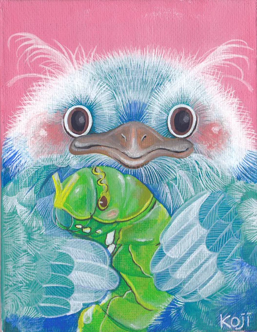 私は昔から心の中にたくさんの青い鳥を飼っていて、アイコンにしてる青い鳥もその中のひとつなのです。 たまに無性に描きたくなる青い鳥