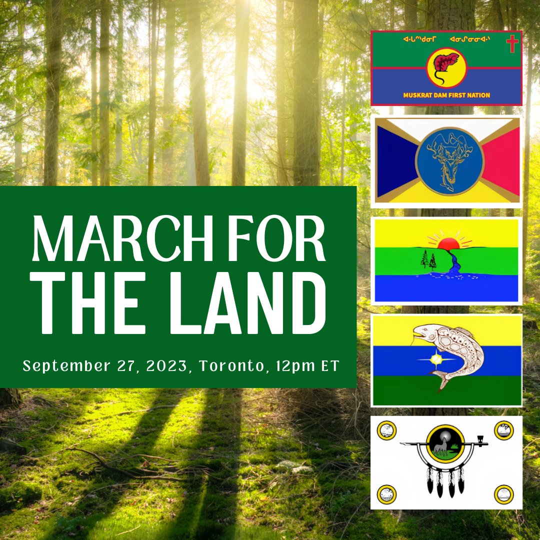 Free Grassy (@freegrassy) on Twitter photo March For The Land!  September 27th 12pm!
RSVP here - freegrassy.net/land-alliance-…
Join members of the Land Alliance as they march to show their strength, present their demands, and fight for control over their lives and their lands.
#GrassyNarrows #FreeGrassy #LandAlliance March For The Land!  September 27th 12pm!
RSVP here - freegrassy.net/land-alliance-…
Join members of the Land Alliance as they march to show their strength, present their demands, and fight for control over their lives and their lands.
#GrassyNarrows #FreeGrassy #LandAlliance