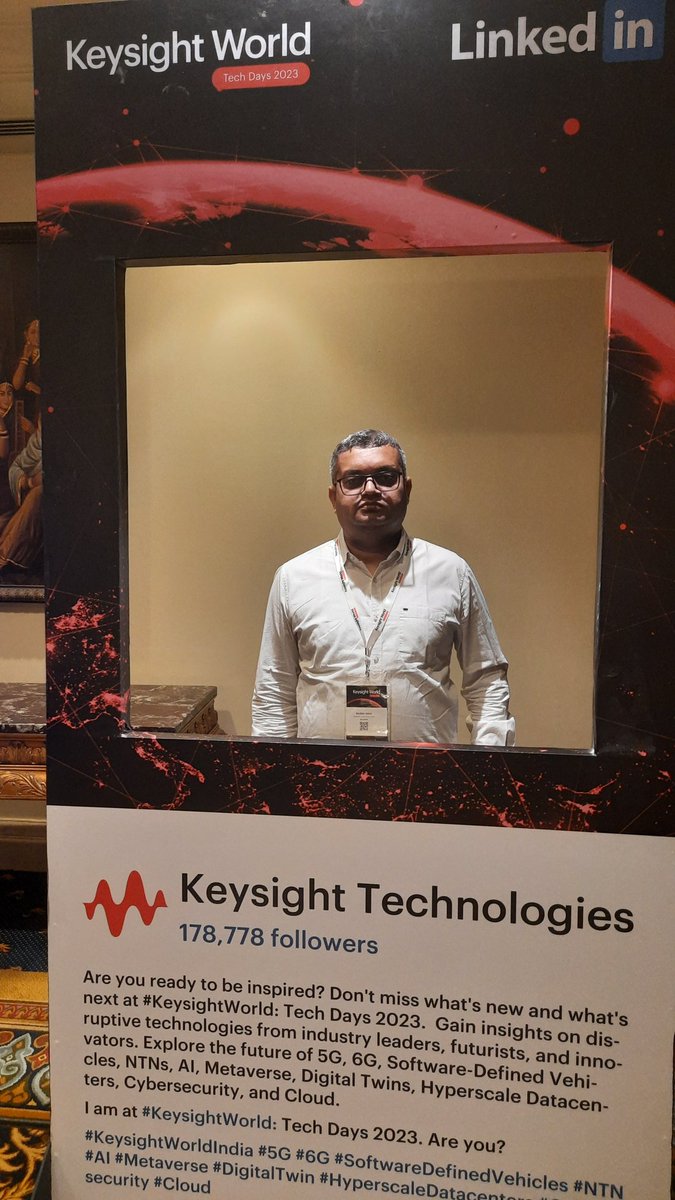 JoshiRajes's tweet image. Good morning from #keysightworldindia ! Such events are great to meet, greet and learn new technology trends!