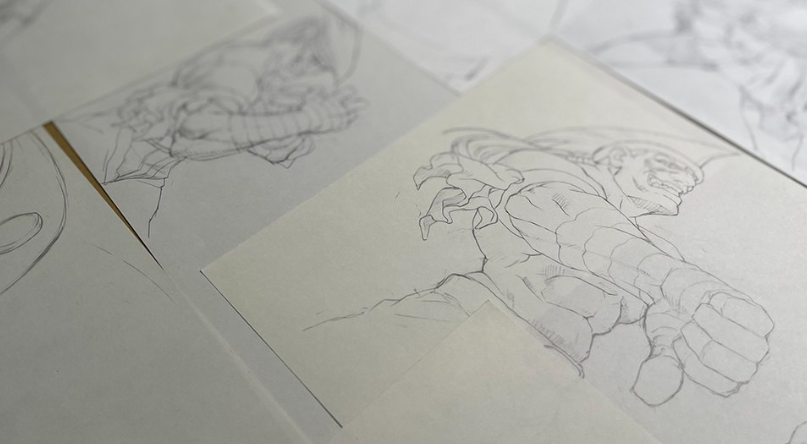 I did a quick doodle of Adon's Street Fighter Alpha / Zero based