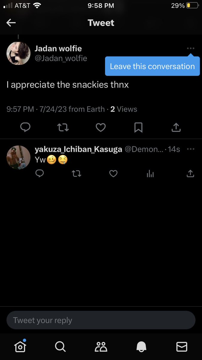 Demonslayer451's tweet image. The one the only and sexy @Jadan_wolfie  has replied to my comment im forever blessed 😩🥴🥰