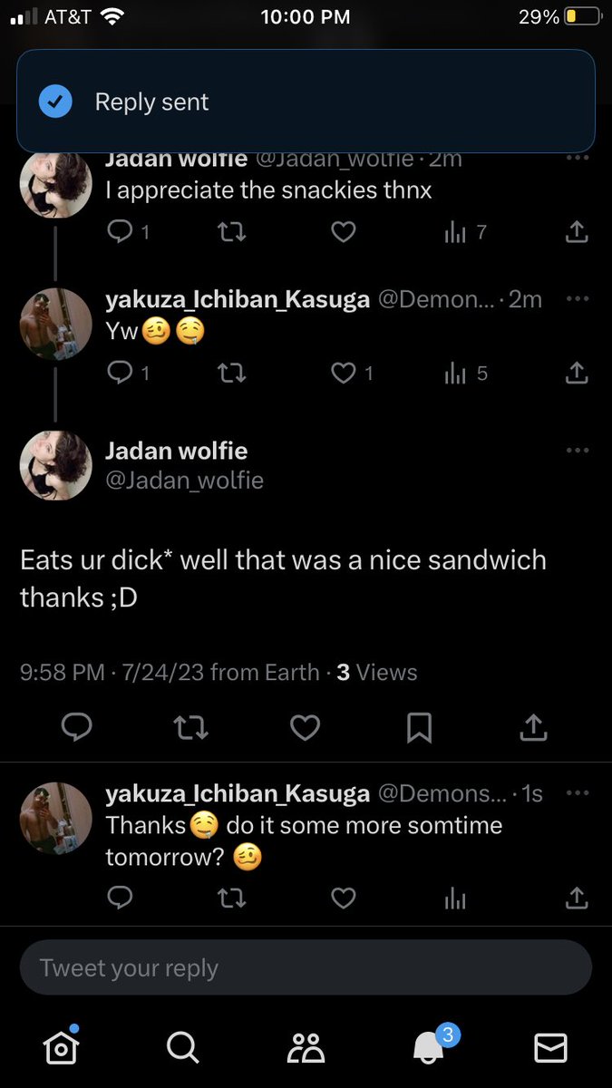 Demonslayer451's tweet image. The one the only and sexy @Jadan_wolfie  has replied to my comment im forever blessed 😩🥴🥰
