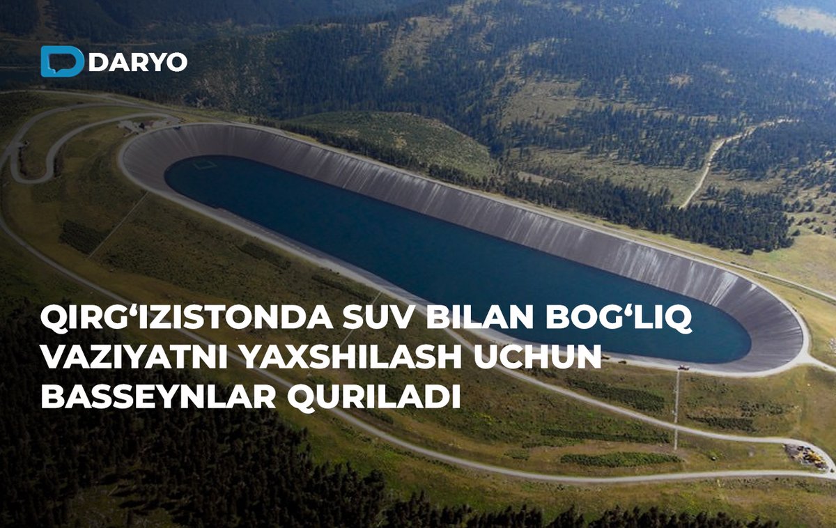 daryo_uz's tweet photo. Qirg‘izistonda suv bilan bog‘liq vaziyatni yaxshilash uchun basseynlar quriladi
Batafsil — https://t.co/yFc6jhqQhw
#Suv #Basseyn https://t.co/92qUg1jYlk