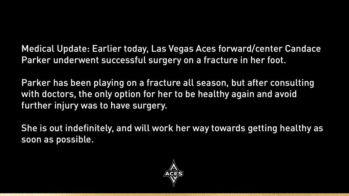 Medical update on Candace Parker.