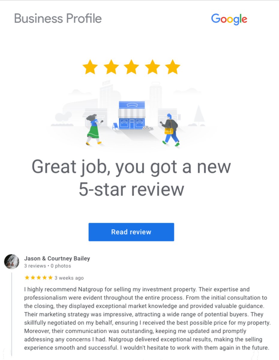 EdgarNatolo's tweet photo. Thank you Jason and Courtney for such a lovely review. Happy days!! https://t.co/gENZvKSHUQ