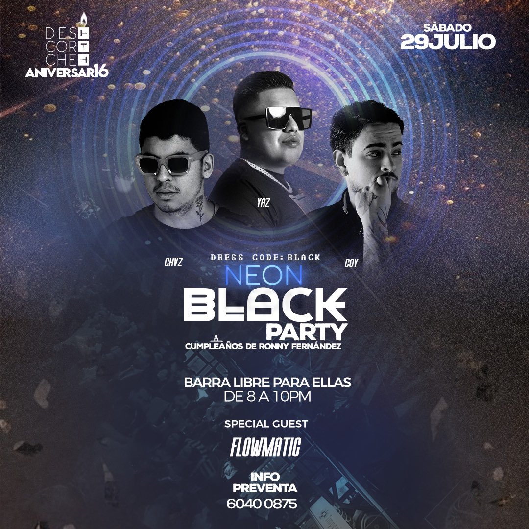 Esto se va descontrolar 🃏

Fiestica de Negro 🖤⚫️♣️♠️