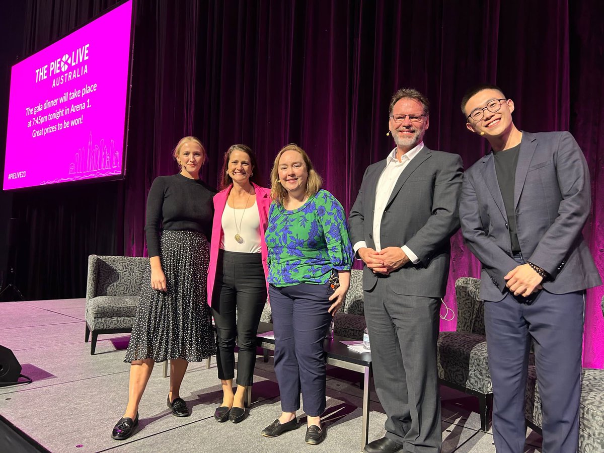SallyWay's tweet photo. The great panel! Ashley @UOW Brad @UNSW Lucas #EvoTree and me @ATNUnis #PIELIVE23 https://t.co/gMwmS0Aw6I