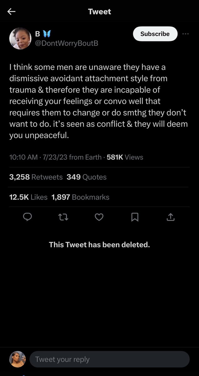 Why she delete this. She was cooking