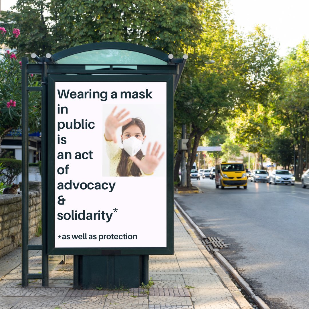 Just a reminder that each time you walk the world protecting yr health & loved ones wearing p2/n95 respirator mask…

…you’re also reminding those around you that the pandemic is not over & there’s a reason to #BreatheCleanAir

They may not enjoy yr reminder, but it’s important