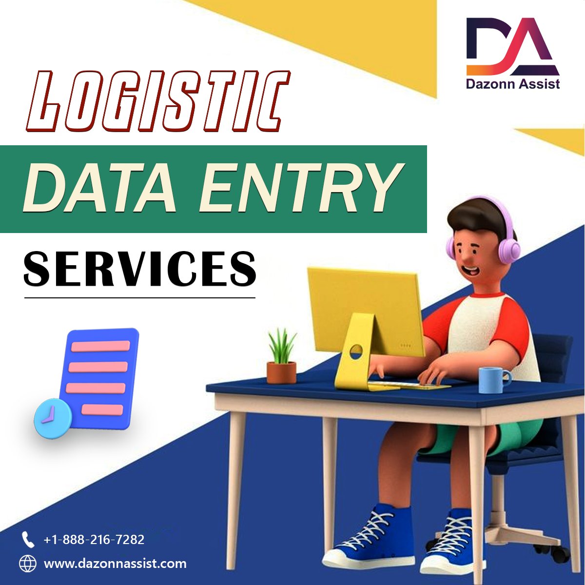 dazonn_assist's tweet image. 🚚📝 Logistics Data Entry 📝🚚
Our expert #team ensures error-free data entry, boosting productivity and reducing costs.
#LogisticsDataEntry
#DataEntrySolutions
𝐆𝐞𝐭 𝐈𝐧 𝐓𝐨𝐮𝐜𝐡 𝐖𝐢𝐭𝐡 𝐔𝐬 𝐀𝐭:👇
📲 +1-888-216-7282
🌐 dazonnassist.com