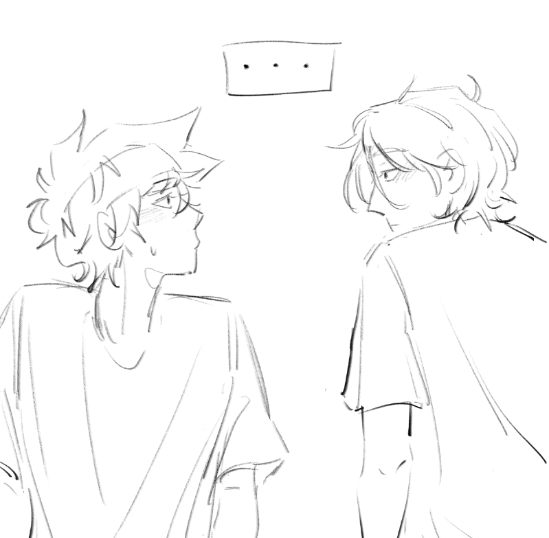 cheekirin's tweet image. wip of a short renga comic i&apos;ve been workin on :p