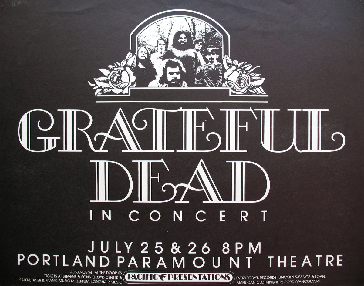 #GratefulDead live on stage at the Paramount Theatre, Portland, OR, 7/25/72
https://t.co/ftJVA7etnJ
Killer The Other One a very explorative jam in there, hinting a few different themes https://t.co/lfF7BKjx7G