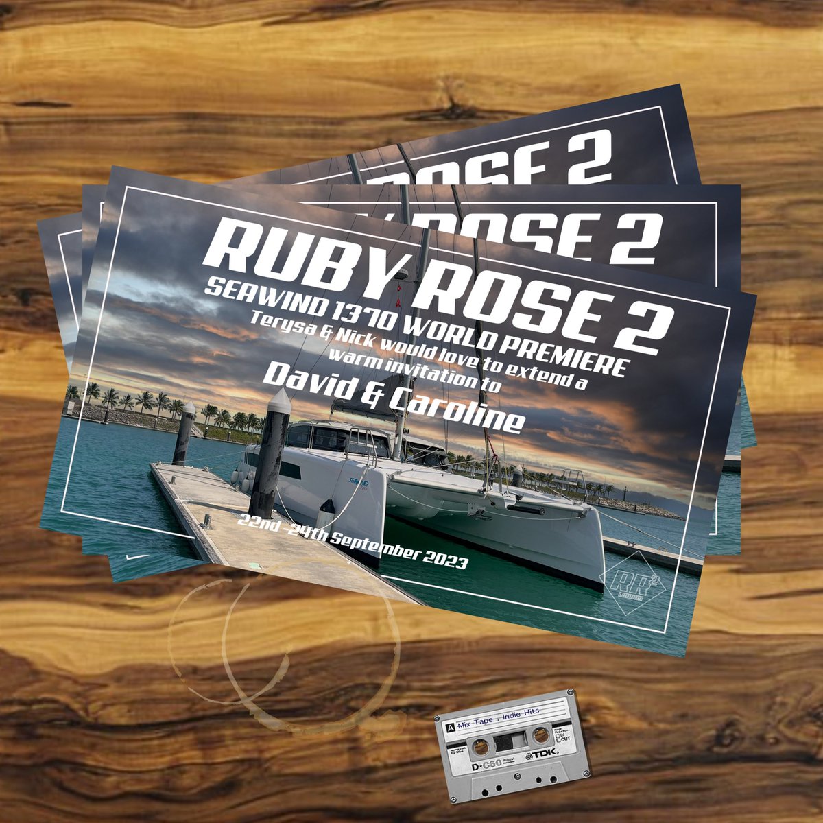 yachtrubyrose's tweet photo. #rubyrose2, #seawind1370 world premiere invitations about to drop.
Super excited !!!!! https://t.co/INTw4cY2SX