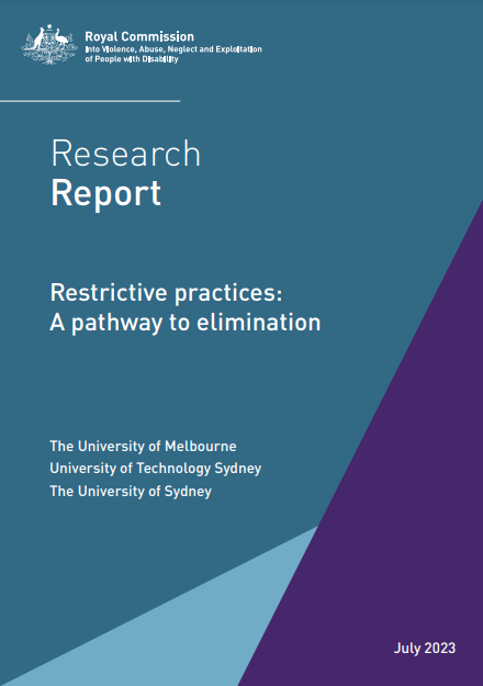 Calls for abolition and redress are growing. 

Important work from <a href="/DrLindaSteele/">Linda Steele</a>, Spivakovsky &amp; Wadiwell call on the @DRC_AU to abolish all forms of restrictive practices &amp; provide redress to those harmed by them

Echoes similar calls in #NotBeforeTime.

disability.royalcommission.gov.au/system/files/2…