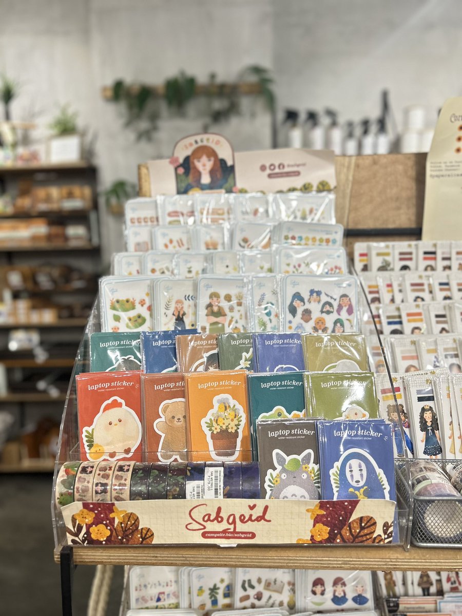 sabgeid's tweet image. Delivered new stocks of laptop stickers at the #commonroomph Rockwell branch 🍄🌱