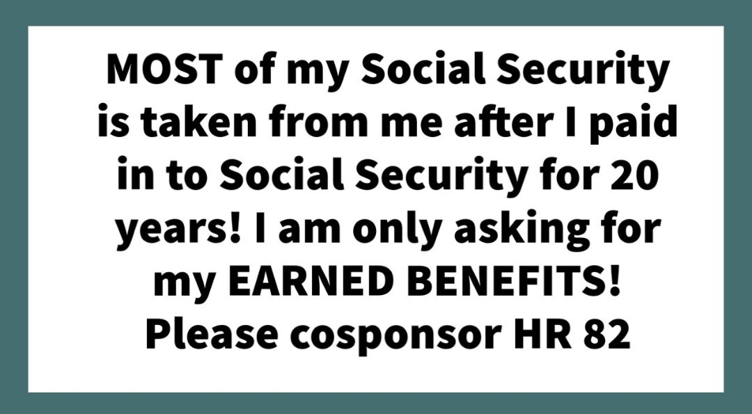 @SenBillCassidy @rudysumpter Almost 3 million Americans are having their paid Social Security benefits taken. #RepealGPO #RepealWEP