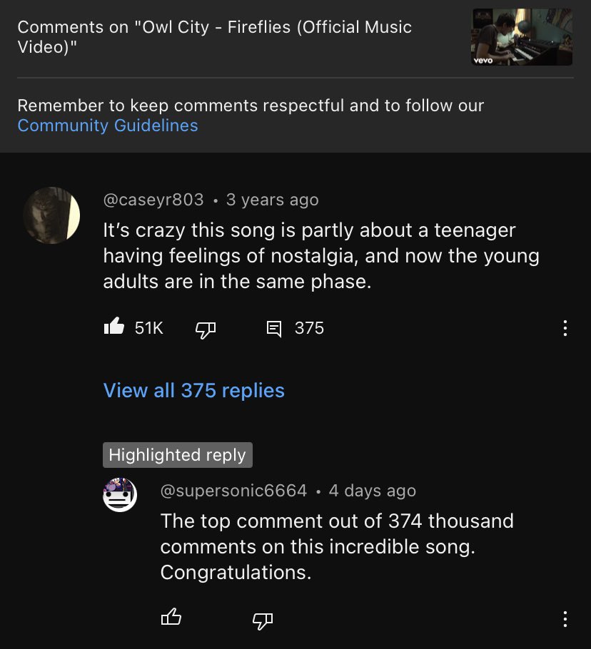 My YouTube comment has more likes than the value of my college debt