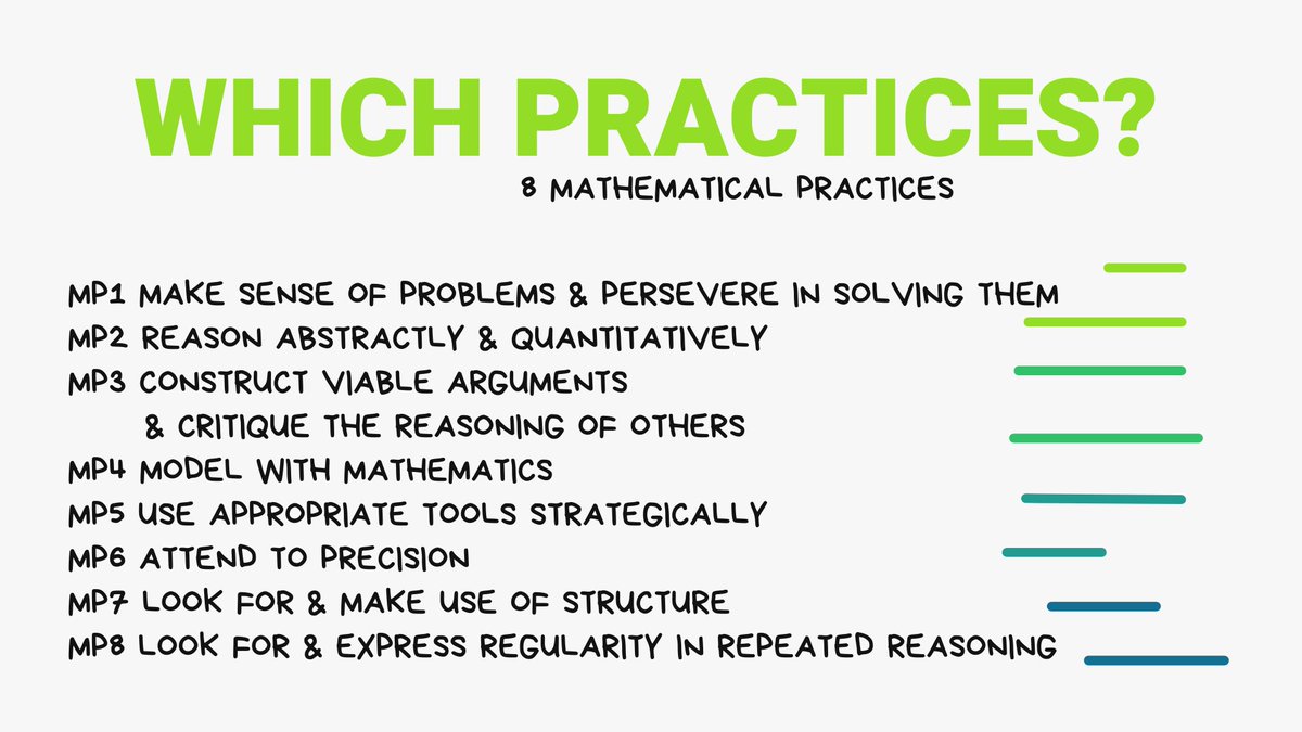 Any math that students are doing should have them engaged in at least one of the 8 mathematical practices.

Many many worksheets have ZERO of these practices.
