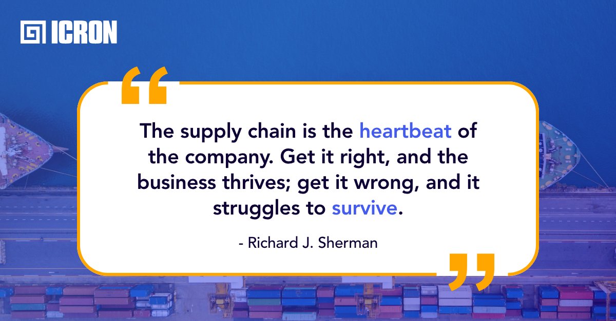 What do you think about Richard J. Sherman's thought? Do you think supply chain planning is the heartbeat of your company?
#ICRON #SupplyChainPlanning #TodaysGoal