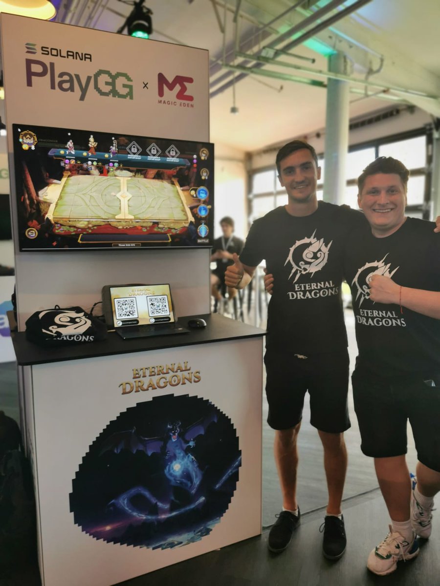 eternaldragons's tweet photo. GM Dragoneers!☀️
Our team is back from #PlayGG in San Diego, and it was an absolute blast! We want to extend our massive thanks to @solanagames_gg and all the amazing #Web3 gamers we had the pleasure to meet.
Onwards to more exciting adventures!🐉🔥
#Solana #EternalDragons https://t.co/iL2mS6wd5m