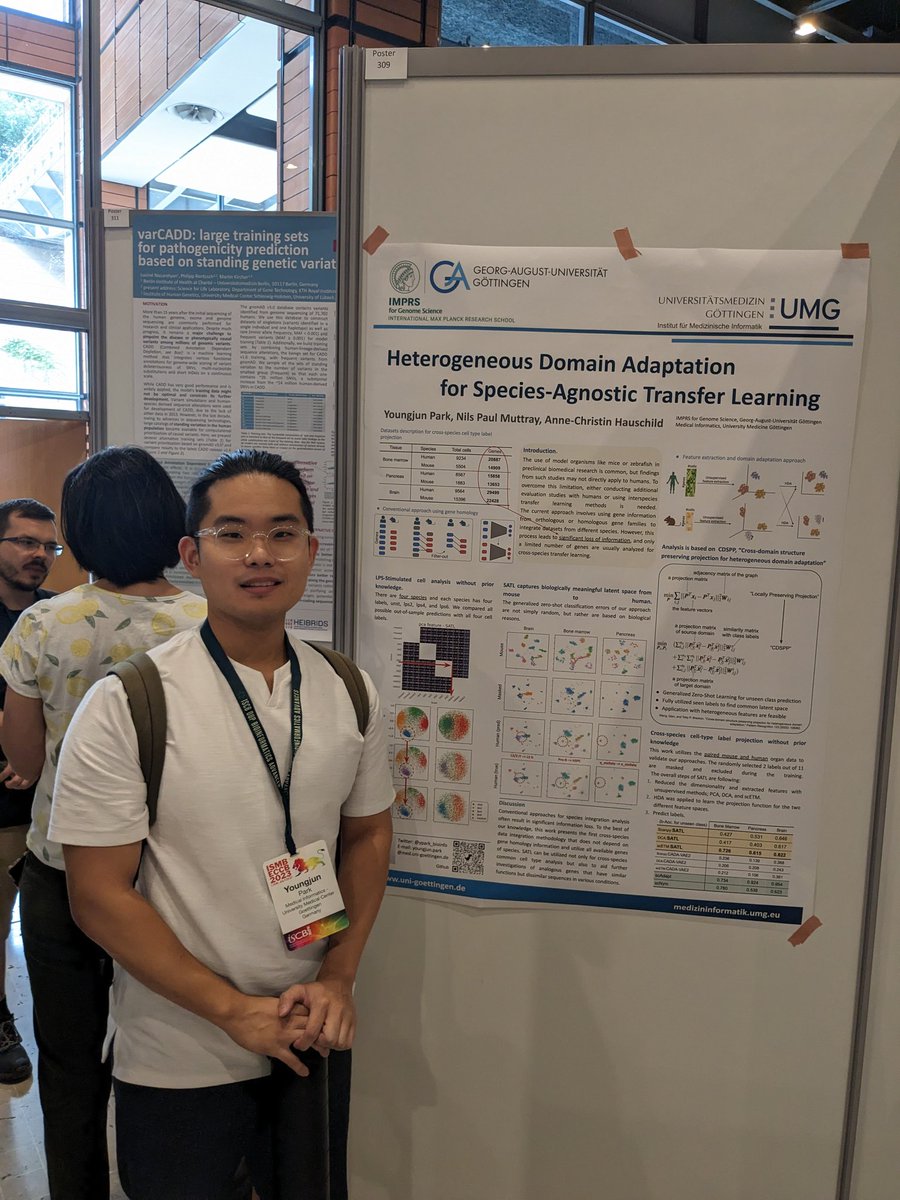 Youngjun Park (@ypark_bioinfo) on Twitter photo <a href="/iscb_scs/">ISCB Student Council Symposium 2025</a> @IMPRS_GS <a href="/iscbsc/">ISCB Student Council</a> Check out my poster "Heterogeneous Domain Adaptation for Species-Agnostic Transfer Learning" at B-309 ;) #ISMBECCB2023 <a href="/iscb_scs/">ISCB Student Council Symposium 2025</a> @IMPRS_GS <a href="/iscbsc/">ISCB Student Council</a> Check out my poster "Heterogeneous Domain Adaptation for Species-Agnostic Transfer Learning" at B-309 ;) #ISMBECCB2023