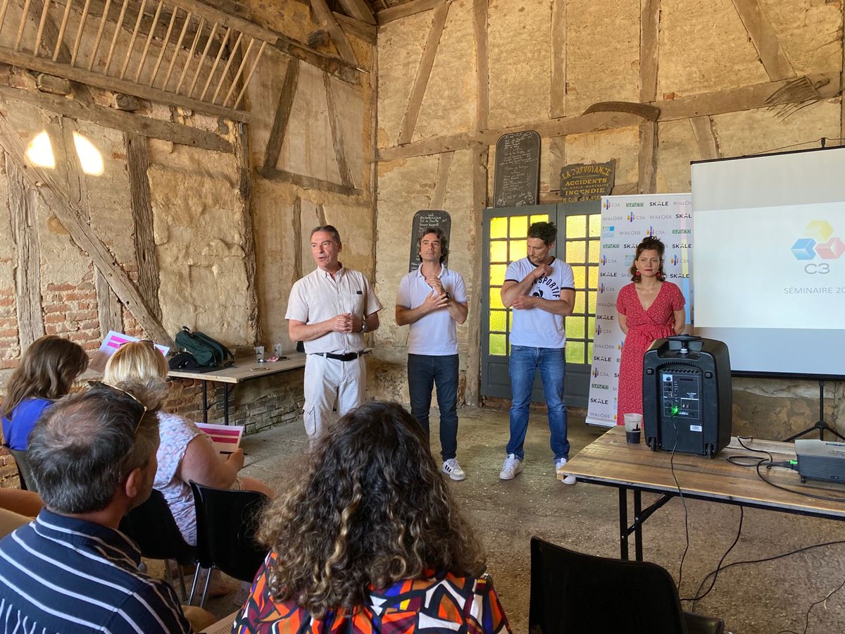 C3Groupe's tweet photo. Séminaire d’été 2023 C3 ! 
Une édition sous le signe de la cohésion d’équipe et du collaboratif.  Valeurs, vision, implication, engagement, renforcement de la cohésion &amp; synergie des équipes furent au centre de ces 2 magnifiques journées. 
#seminaire #cohesion #vision #valeurs https://t.co/VIwCbmJpKx