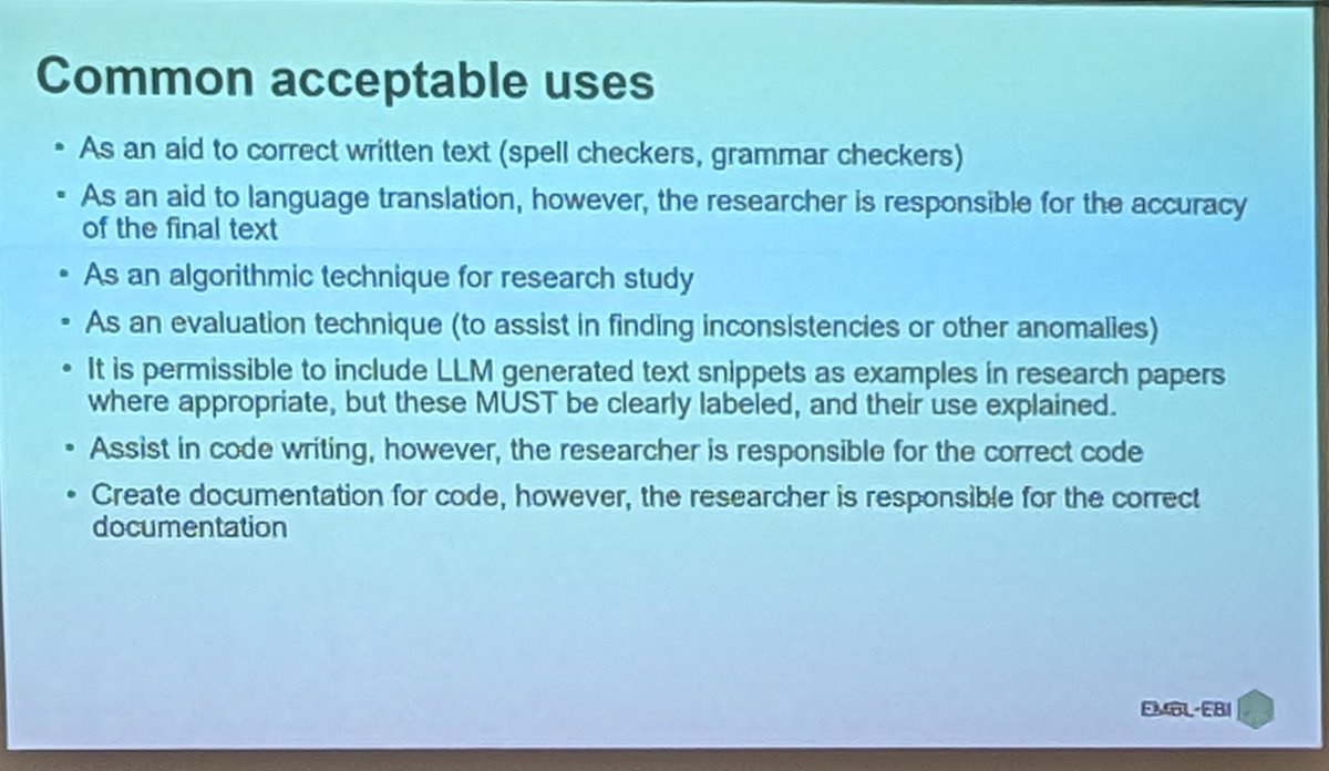 DShcherbo's tweet photo. An editor's view on using LLMs like ChatGPT for writing papers
#ISMBECCB2023 https://t.co/tmpVtjg9rE