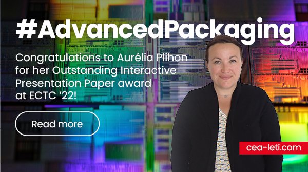 CEA_Leti's tweet image. [AWARD] Congratulations to Aurélia Plihon 𝗢𝘂𝘁𝘀𝘁𝗮𝗻𝗱𝗶𝗻𝗴 𝗜𝗻𝘁𝗲𝗿𝗮𝗰𝘁𝗶𝘃𝗲 𝗣𝗿𝗲𝘀𝗲𝗻𝘁𝗮𝘁𝗶𝗼𝗻 𝗣𝗮𝗽𝗲𝗿 #award at #ECTC 2022! 👏🏻

More info👉 leti-cea.com/cea-tech/leti/…