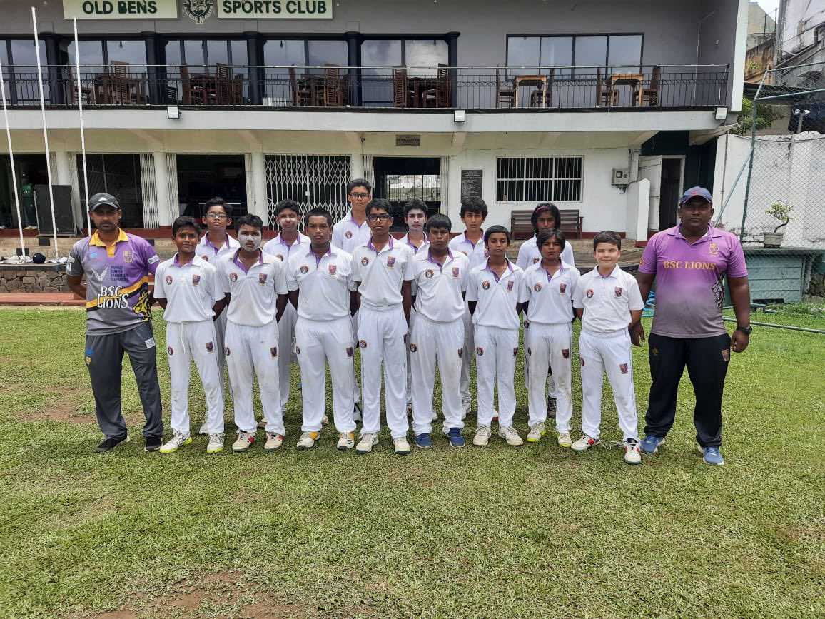 #LionsRoar# BSC Lions get through to second round as unbeaten  group Champions in  U15 National school cricket tournament LIONS# <a href="/BSColomboLK/">British Sch Colombo</a> <a href="/BSC_Principal/">BSC Principal</a>