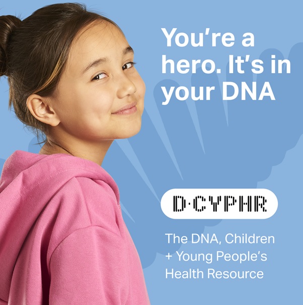 Today, together with young heroes across the UK, the NIHR BioResource is launching D-CYPHR: a nationwide health research movement to unlock the power of our DNA! 🔬 ⚗️  

Read our latest news story to find out more: bit.ly/d-cyphr-news-l…

#DCYPHR #thepowerofspit