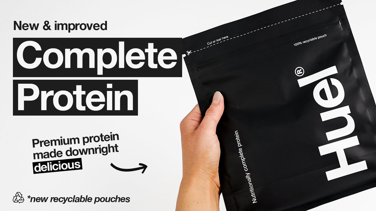 Huel on X: Introducing Huel Complete Protein v2.0 🙌 The latest update to  our nutritionally complete plant-based protein, with 20g of protein and all  26 essential vitamins and minerals 🌱  /