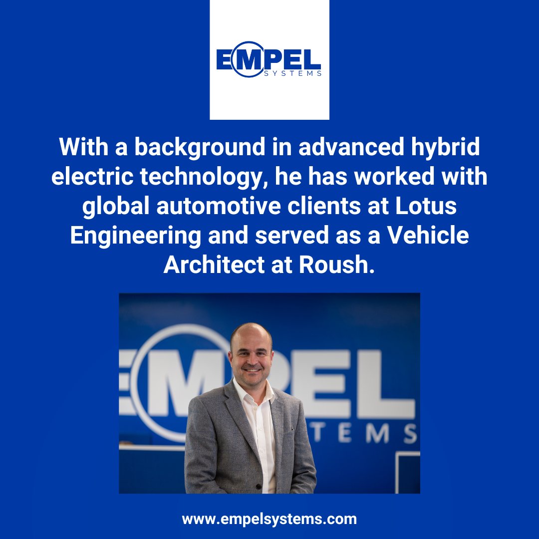 EmpelSystems's tweet photo. Meet John, our visionary Founder, Director, and powertrain engineering expert. 

His expertise drives our innovative solutions at EMPEL Systems.

https://t.co/fJSlnWXBTr 

#MeetTheTeam #PowertrainEngineering #Innovation https://t.co/tQ9NXNIx71