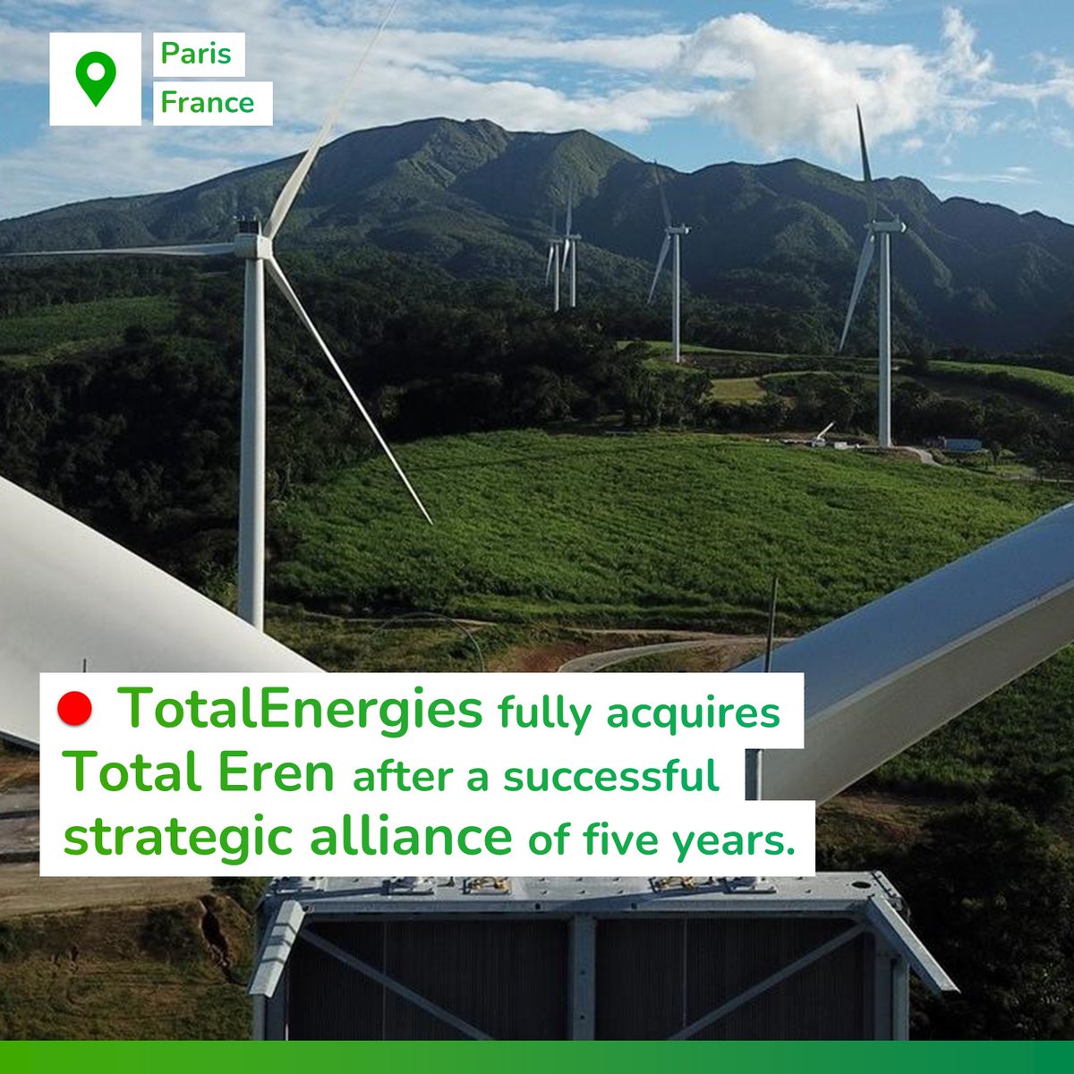 TotalEnergies's tweet photo. 📢@TotalEnergies is pursuing its profitable growth with the acquisition of #TotalEren and the integration of its teams. The expertise of its team and its complementary geographical footprint will strengthen the Company’s #renewable activities.
📰To learn more: https://t.co/VnWpcEddgE
