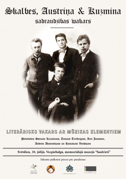 Sarunas, lasījumi, mūzika. Gājiens no Skalbes pie Austriņa. 30.07.2023.