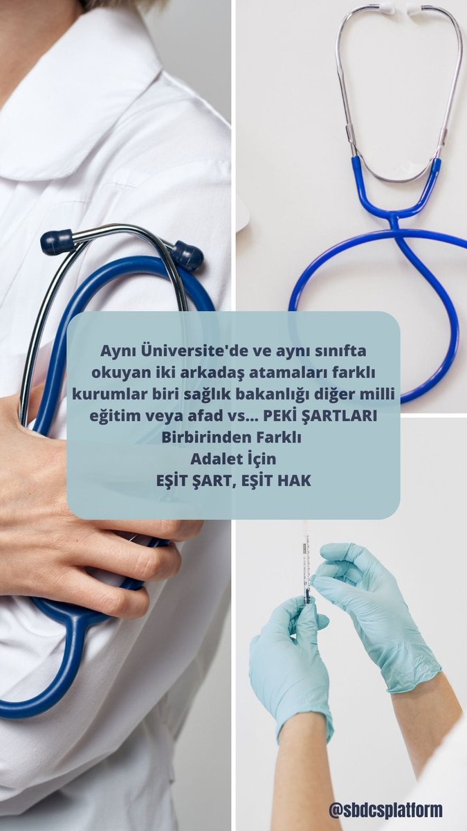 <a href="/MemurSenKonf/">Memur-Sen</a> <a href="/_aliyalcin_/">Ali YALÇIN</a> <a href="/kemalozturk2020/">Kemal Öztürk</a> <a href="/HaberturkTV/">Habertürk TV</a> Bizleri unutmadınız sağlık Bakanlığı dışı sağlıkçıları olarak. 7. Toplu sözleşmede haklarımızın bir kısmını teslim ettiniz. Eksik olanı dillendirerek sizleri yormamak ve anlamak adina sadece sözleşmedeki taleplerimizin hayata geçmesini bekliyorz.emeginize sağlık @sbdcsplatform