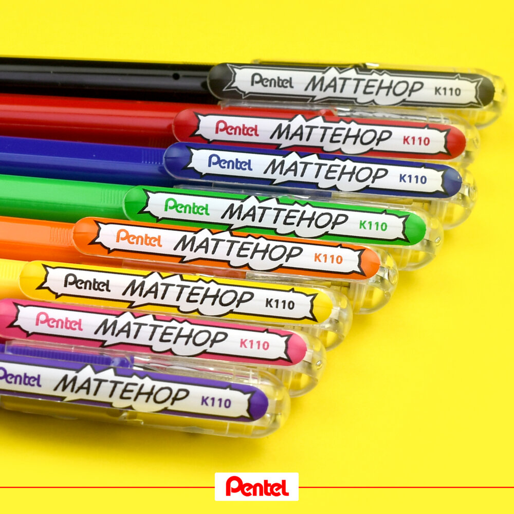 PentelUK's tweet photo. The vibrant colours of Mattehop takes gel ink to another level. It’s unique ink dries to a matte, plastic-look finish &amp; works brilliantly on coloured as well as coated &amp; photographic paper!

https://t.co/BNQtlBdXvb

#Focusoncolour #summer #new #unique #gel #pen https://t.co/KbeYBHKk2M