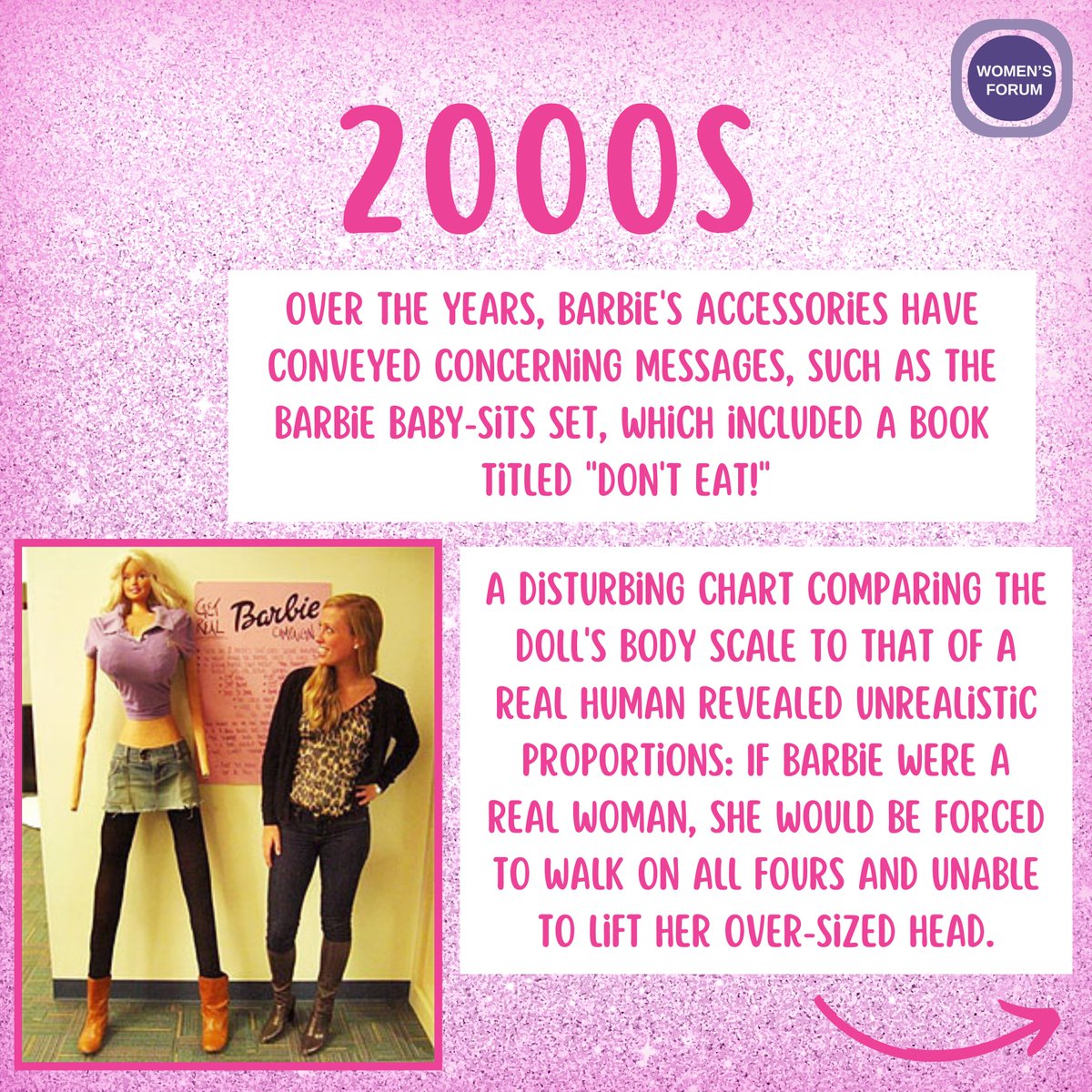 (6/10) 🎬 The latest #BarbieMovie has sparked important conversations about the impact of toys on gender roles. Swipe to learn more about #Barbie's complicated history and discover why it's crucial we keep advocating for diversity and inclusion! 👗👚👠