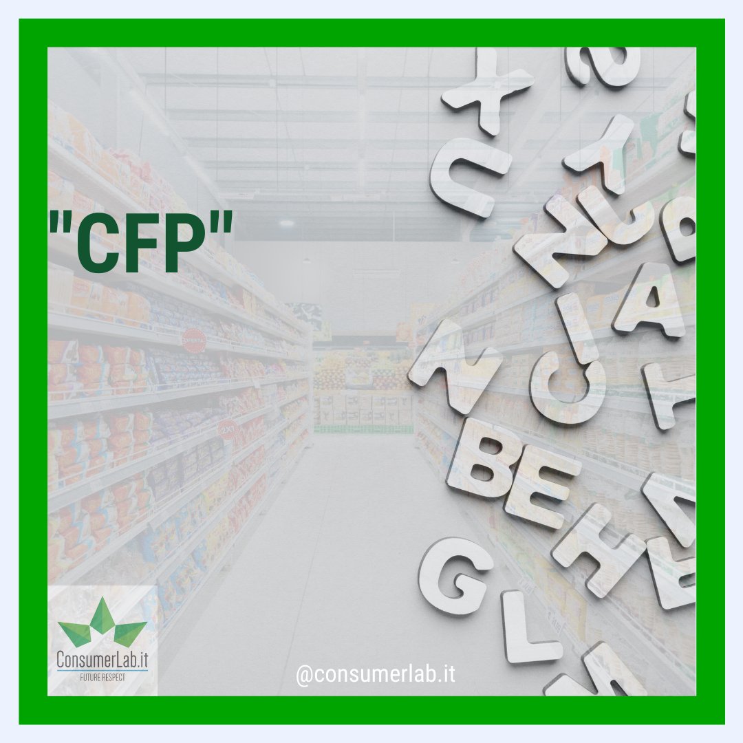 Per la Rubrica 🍀Glossario della Sostenibilità🍀 oggi vi parliamo di:

👉 "CFP", ovvero Carbon Footprint di Prodotto/Servizio.

🔎 Si tratta di un parametro che quantifica le #emissioni di GHG lungo l'intero ciclo di vita di un #prodotto/servizio.